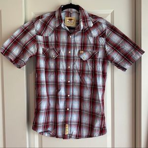 Larry Mahan Western Pearl Snap Shirt - M